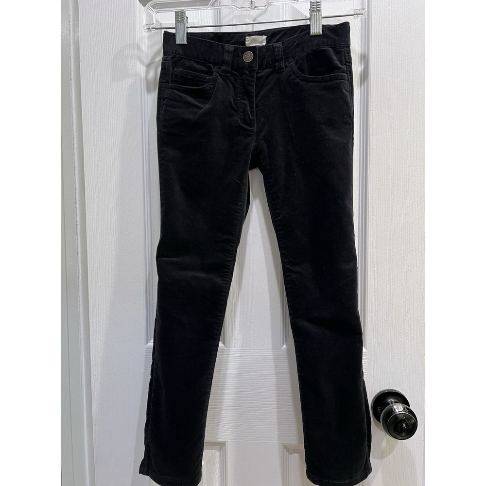 Crewcuts girls 7 black Velvet pants